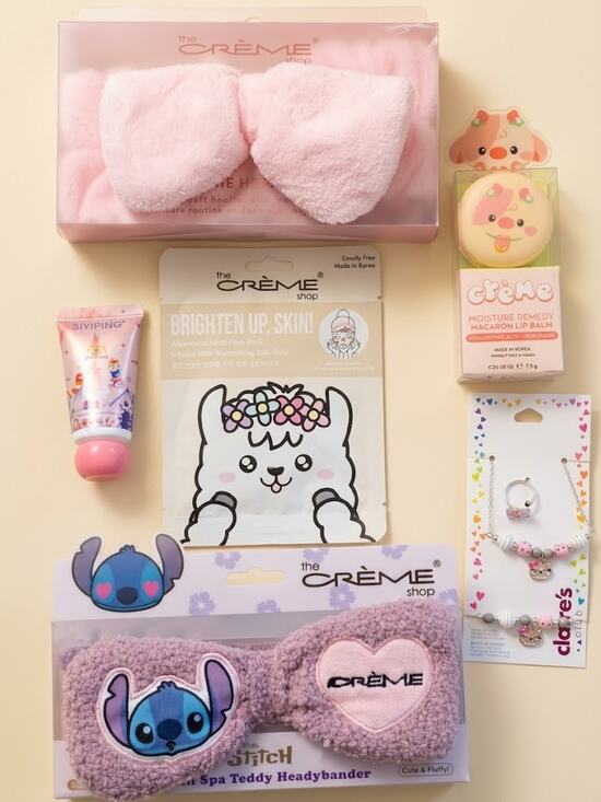 Assorted Brands Other - Mixed Beauty Lot The Creme Shop Stitch Headband Lip Balm Llama Mask Claire’s NWT